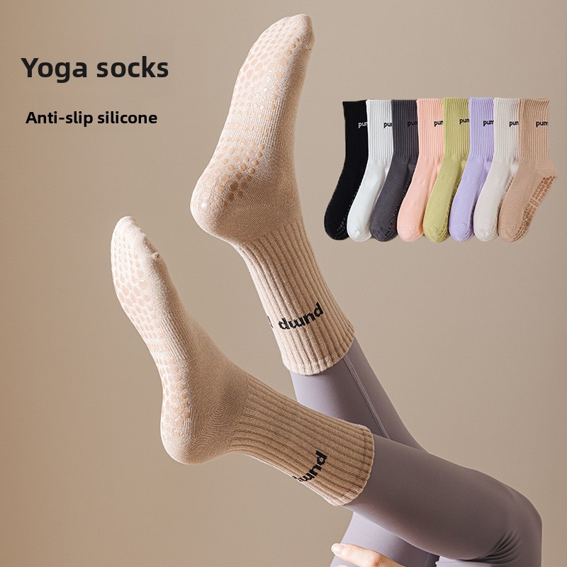 Women Mid Tube Yoga Socks Anti - Fitness Yoga Pilates review and price