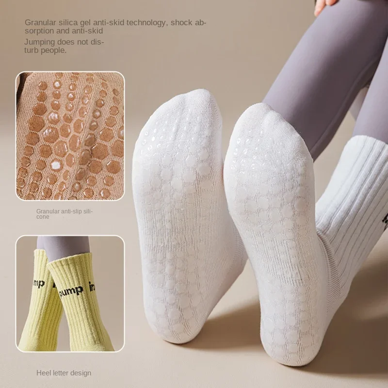 Women Mid Tube Yoga Socks Anti - Fitness Yoga Pilates review and price