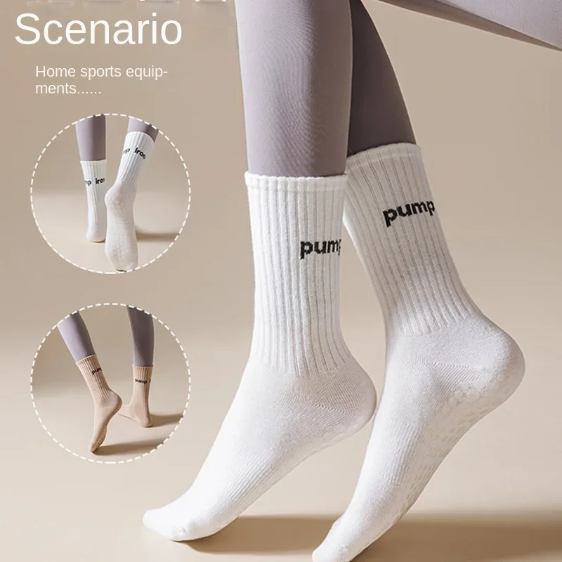Women Mid Tube Yoga Socks Anti - Fitness Yoga Pilates review and price