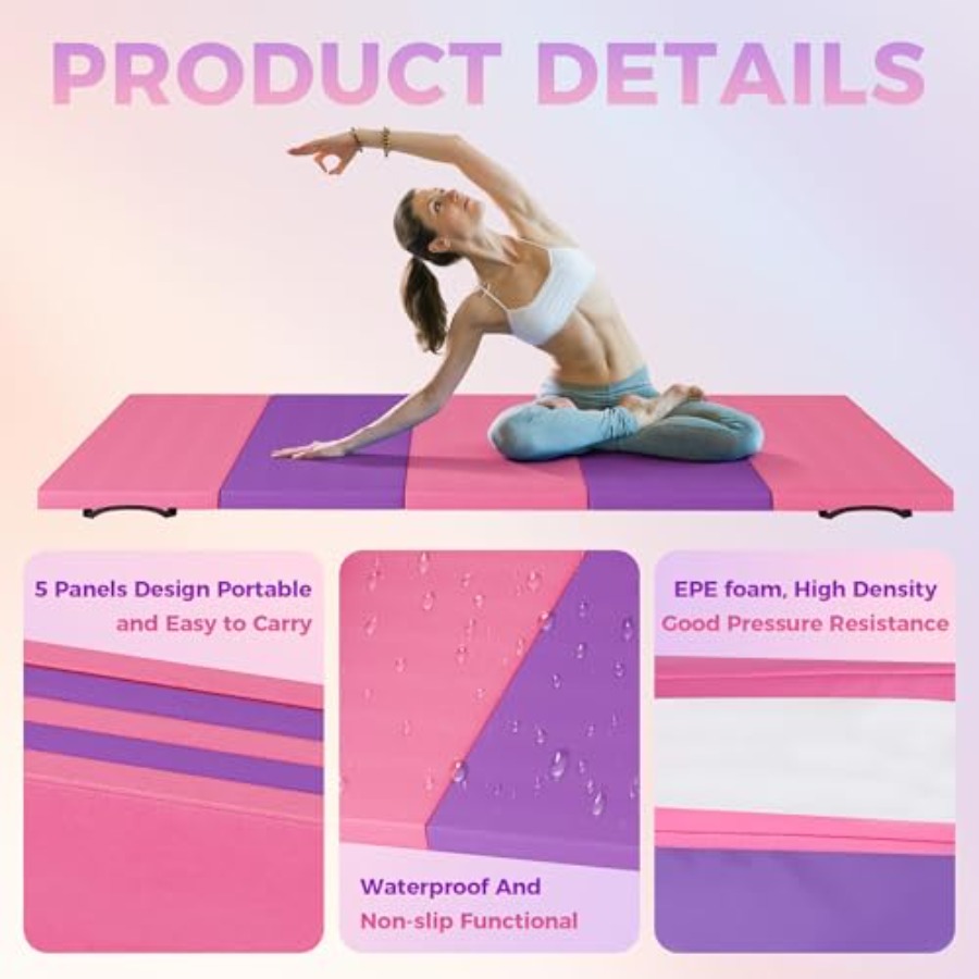 Folding Gymnastics Mat, Exerci - Pilates & Yoga Unleashed Studio review and price