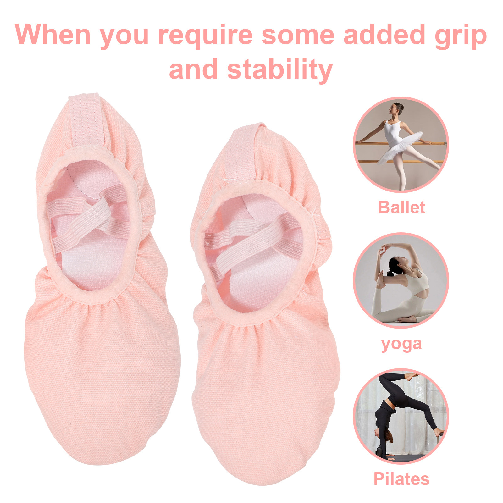 1Pair Ballet Shoes for Girls T - Pilates Yoga Shoes review and price