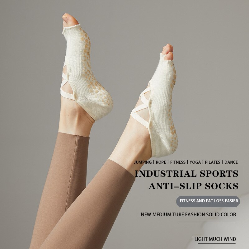 Ladies Yoga Socks Non Slip Gri - Fitness Yoga Pilates review and price