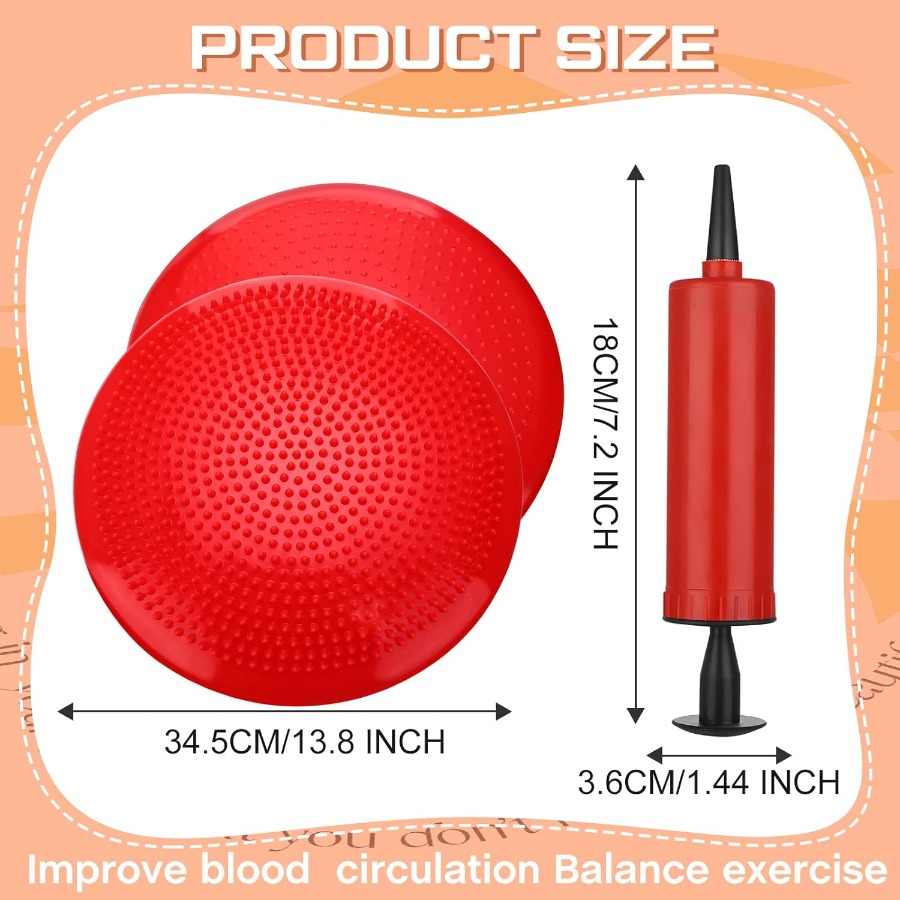 6 Pcs Wiggle Seat Inflated Wob - Exercise Disc Inflatable review and price