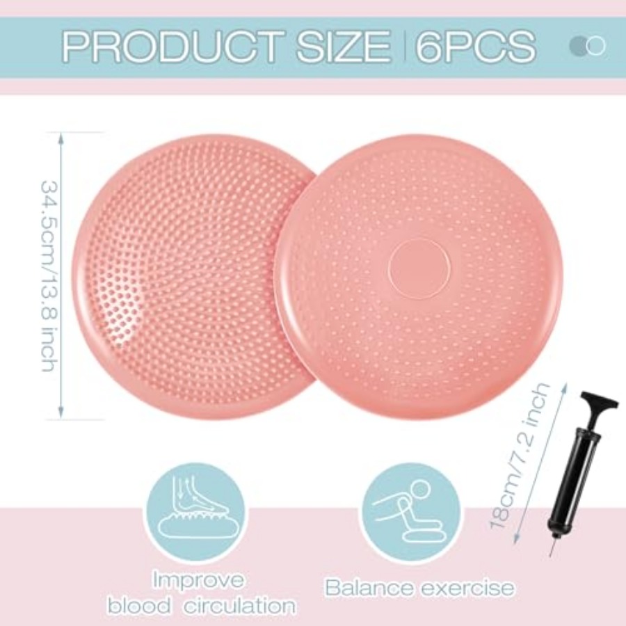 6 Pcs Wiggle Seat Inflated Wob - Exercise Disc Inflatable review and price