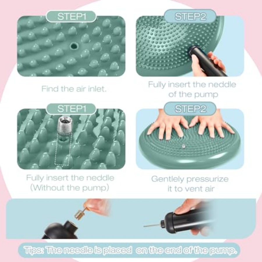6 Pcs Wiggle Seat Inflated Wob - Exercise Disc Inflatable review and price
