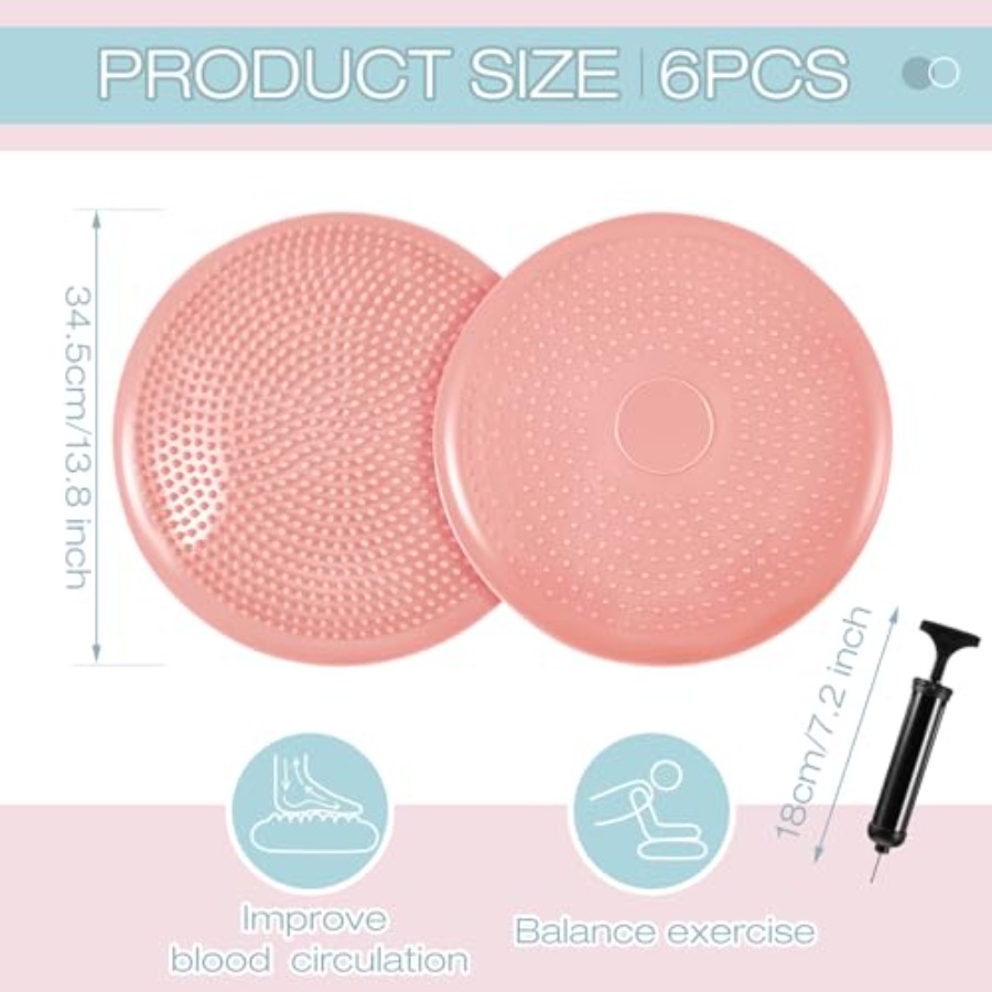 6 Pcs Wiggle Seat Inflated Wob - Exercise Disc Inflatable review and price