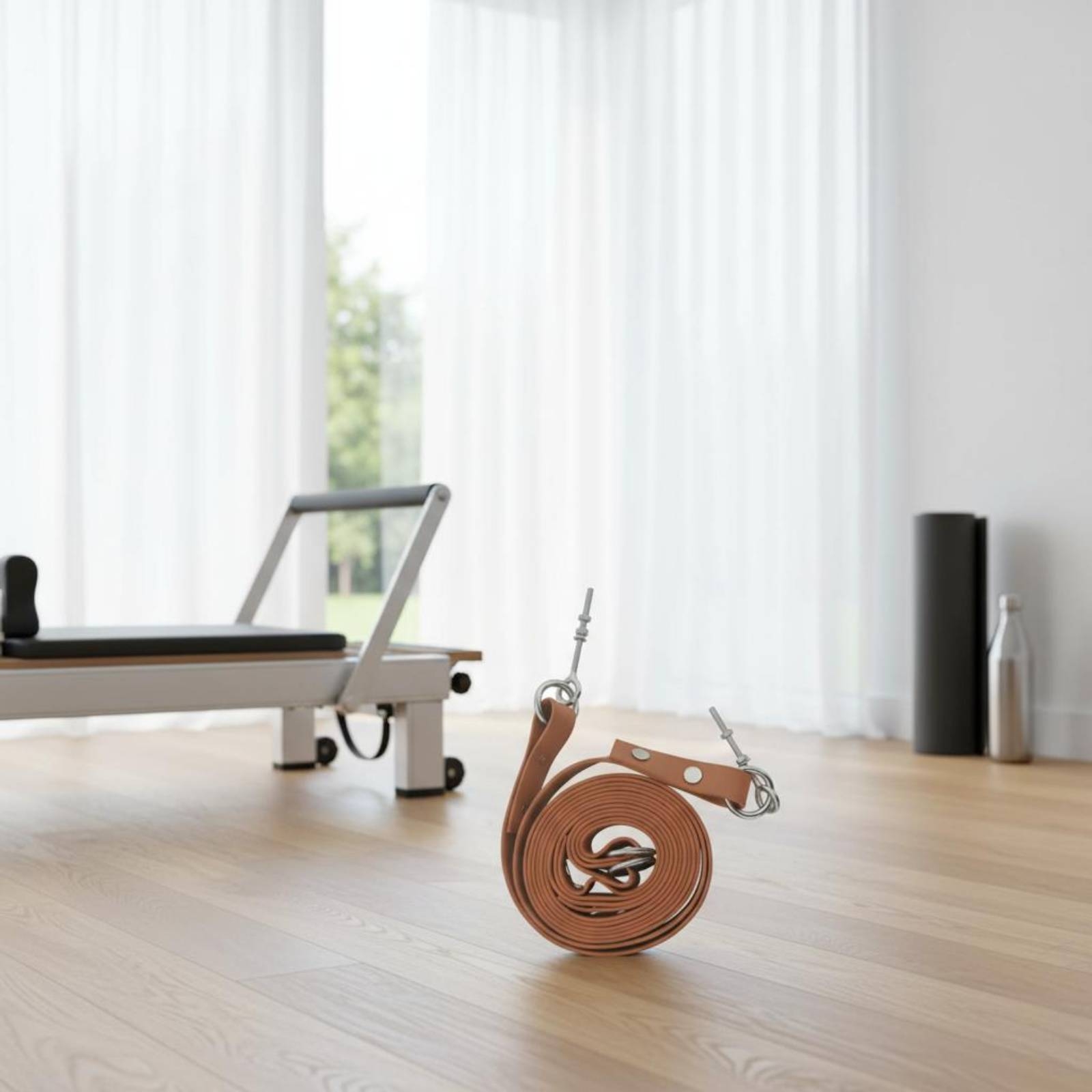 Reformer Double Loop Strap Com - Pilates & Yoga Unleashed Studio review and price