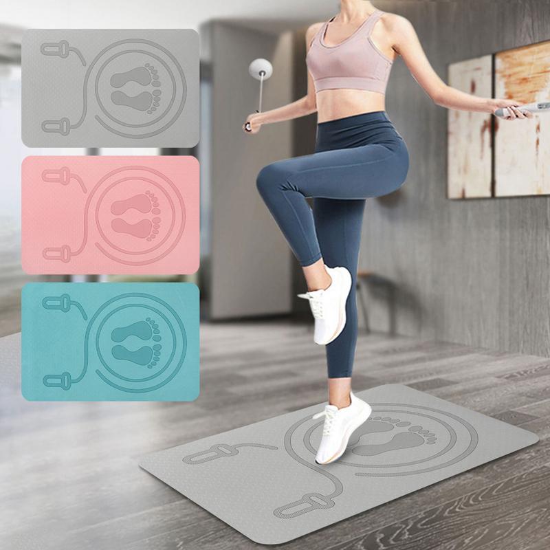 6mm Jump Rope Mat TPE Material - Pilates Yoga Shoes review and price