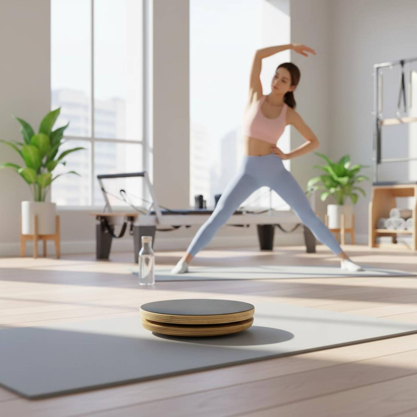 2 Pieces Wooden Pilates Disc S - Pilates & Yoga Unleashed Studio review and price